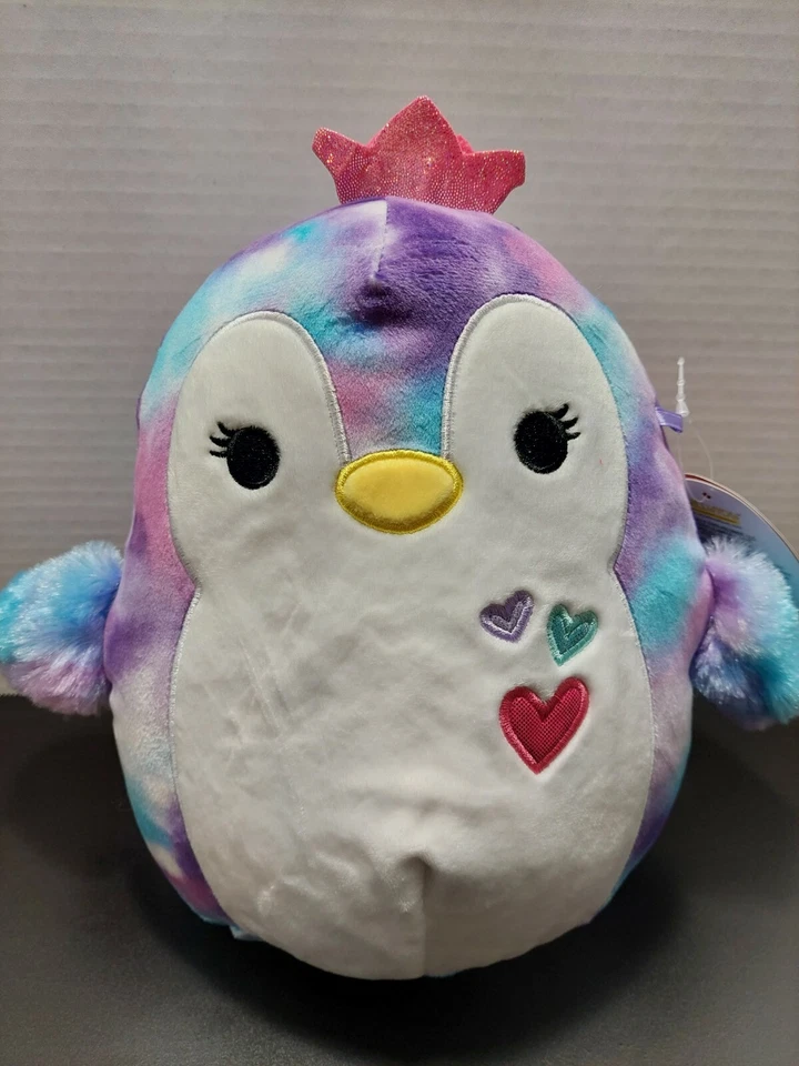 Squishmallows Tomora The Penguin Tie Dye Valentine’s Day 2022 Kellytoy Plush