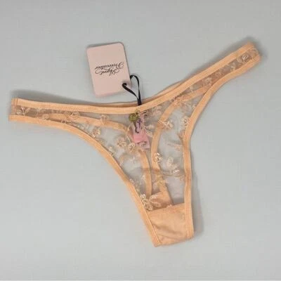 Tanga Agent Provocateur Zadi Peach AP4 grande nueva con etiquetas Foto 1 de 4
