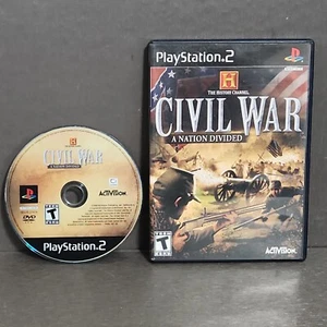 History Channel Civil War A Nation Divided PlayStation 2 PS2 Refubished - Picture 1 of 4