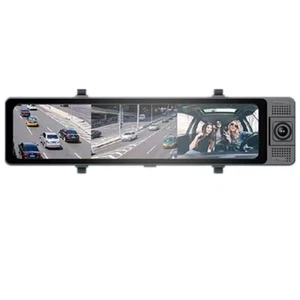 11.26in HD 4K Touch Screen Mirror Dash Cam Front Inside Rear Car Camera WiFi - Picture 1 of 24