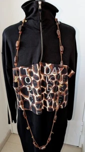 Kleid Sweat Kleid Sweatkleid schwarz animalprint neuwertig Betty Barclay Gr. 44 - Bild 1 von 6