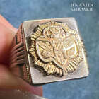 10K Yellow Gold *Rare* Girl Scout Emblem & 925 Ring. Art Deco