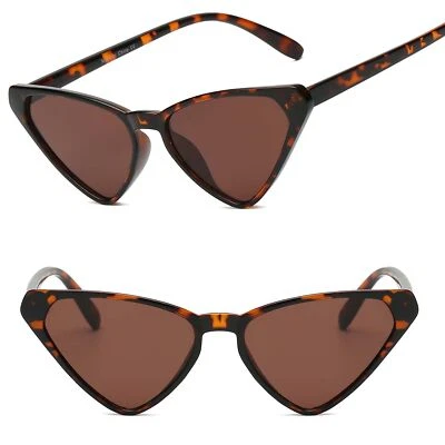 Gafas de sol vintage retro de moda triangulares de punta alta ojo de gato carey Foto 1 de 3