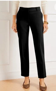 NWT Womens Size 12 Talbots BlackHampshire Straight Ankle Pants NEW - Picture 1 of 3