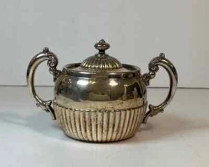 Wilcox Silverplate Co Double Handled Quadruple Teapot Sugar Bowl Victorian 1895 - Picture 1 of 12