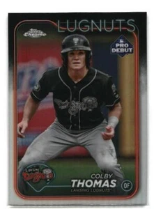 2024 Topps pro debut #PDC-79 Colby Thomas REFRACTOR - Picture 1 of 2