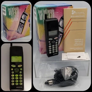 AudioVox Cellular Car Telephone MVX-470 Black Brick Phone Vintage 1997 FILM PROP - Afbeelding 1 van 19