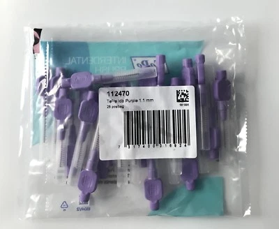 Tepe Interdental Brushes PURPLE Size 6 x 2 Packs of 25
