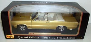 MAISTO 1/18 - 31884 1965 PONTIAC GTO HURST EDITION - GOLD - Picture 1 of 1