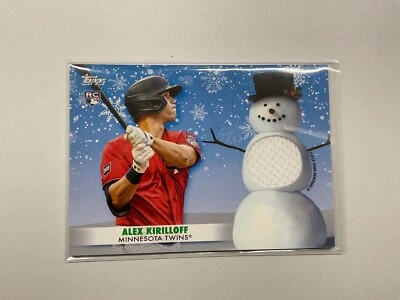 2021 Topps Walmart Holiday BaseBall ALEX KIRILLOFF Relic WRC-AK Twins RC - Image 1 of 2