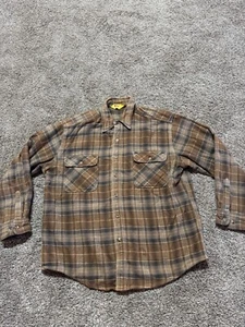 Vintage Flannel Mens Shirt Button Down Size XL X-Large Plaid Long Sleeve 2173 - Picture 1 of 6