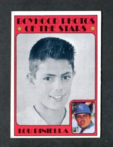 Lou Piniella Boyhood Photos of the Stars MLB Baseball Card 1972 Topps #491 - Picture 1 of 2