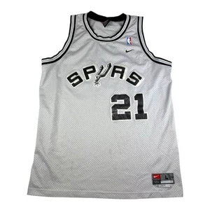 Authentic Nike Tim Duncan #21 San Antonio Spurs NBA Basketball Jersey Vintage - Picture 1 of 10