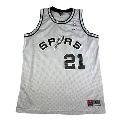 Authentic Nike Tim Duncan #21 San Antonio Spurs NBA Basketball Jersey Vintage - Image 1 of 4