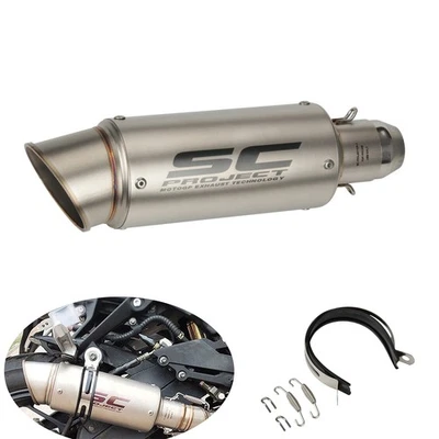 SC Motorcycle Slip On Exhaust Tail Pipe Muffler For Ninja GSXR750 YZF R6 CBR1000 — 第 1/4 张图片