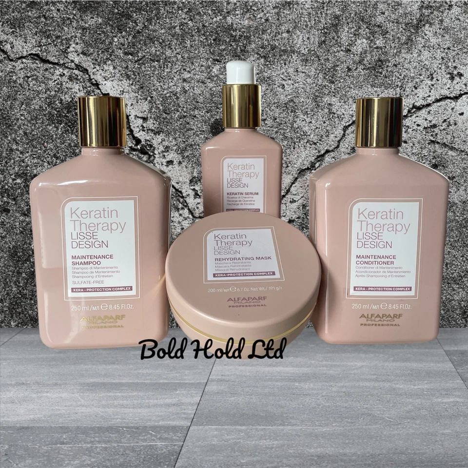 ALFAPARF MILANO Alfaparf Lisse Design Keratin Therapy Maintenance Shampoo Conditioner Mask serum