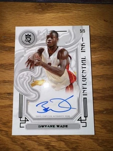 DWAYNE WADE 2023-24 TOPPS ROYALTY INFLUENENENTIAL INK /10 GREEN ON CARD AUTO SSP - Bild 1 von 4