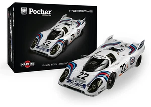 Pocher Porsche 917KH - Martini Edition 1/8 Scale Die-Cast Model Car Kit HK122 - Picture 1 of 4