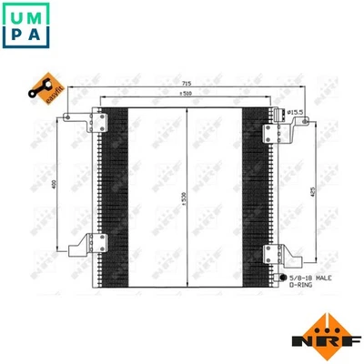 CONDENSER AIR CONDITIONING 35579 FOR MERCEDES-BENZ M 111.977 2.3L 4cyl M-CLASS - Image 1 of 4