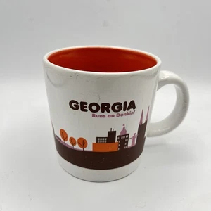 Dunkin Donuts Kaffeetasse Becher 2012 Georgia "Runs on Dunkin" 12 Unzen Destination - Bild 1 von 15