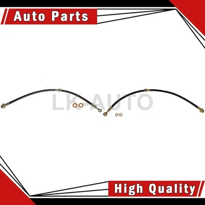 2 Rear Brake Hydraulic Hose Brake Line Fits 2000 2001 2002 2003 Nissan Sentra - Image 1 of 4