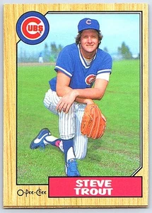 1987 O-Pee-Chee Steve Trout Chicago Cubs #147 - Picture 1 of 2