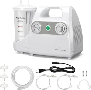 Portable Vacuum Suction Unit, 1000mL Veterinary Suction Machine for Home Use - Picture 1 of 3