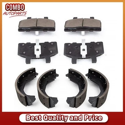 Front Ceramic Brake Pads Rear Shoes Kit for 1988-1993 Chevrolet K1500 6.2L - Image 1 of 4