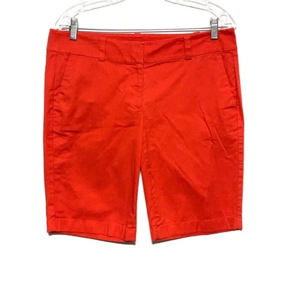 Pantalones Cortos Ann Taylor The Boardwalk Tiro Bajo Rojo Algodón Spandex Mujer Talla 6 Foto 1 de 4