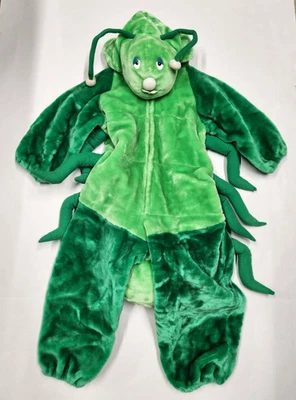 VTG Ages 3 -5 Years Chosun Green Caterpillar Bug Plush Full Zip Up Costume - Image 1 of 4