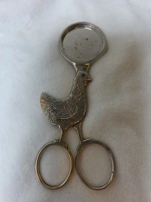 Vintage Solingen Egg Cutter Scissors Germany Silver Tone 82 - Image 1 of 4