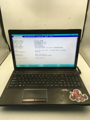 LENOVO G580 20150 - BOOTS TO BIOS - INTEL I5 3230M - 4GB RAM - 15" -READ DESC-BB - Image 1 of 4