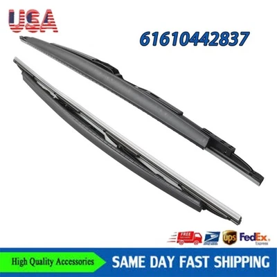 Nuevo 61610442837 Limpiaparabrisas Delantero Para BMW E65 745i 750i 760i 2 Piezas Foto 1 de 4