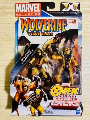 Paquete de cómics de primera clase Marvel Universe X-Men Wolverine & Sabretooth Hasbro raro Foto 1 de 2