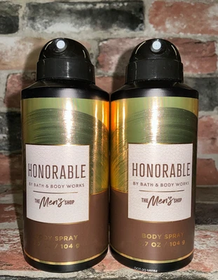 2 Bath & Body Works Honorable Hombre Desodorizante Cuerpo Spray Cuero + Pachulí Foto 1 de 4