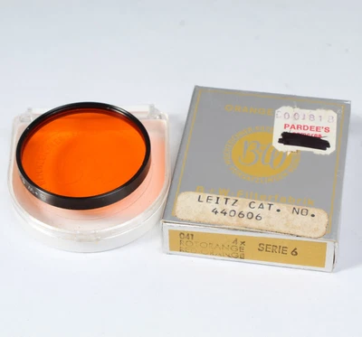 B+W SERIE 6 ORANGE FILTER W BOX CLEAN LEITZ CAT # 440606 LEICA SERIES 6 - Image 1 of 3