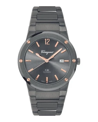 Ferragamo Mens  Grey 41mm Bracelet Fashion Watch - image 1 of 4
