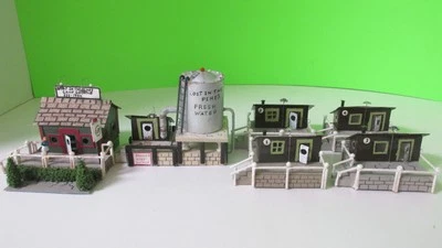 Ho,1:87 scale,scratch built,1950 style camp ground,6 piece set,card stock /paper - Image 1 of 4