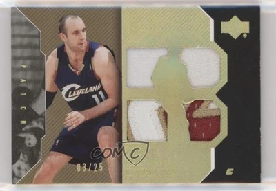 2006-07 Upper Deck UD Black Patch Gold /25 Zydrunas Ilgauskas #P-ZI Patch - Image 1 of 2