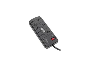 TRIPP LITE TLP88USBB 8.0 Feet 8 Outlets 1200 Joules Surge Protector - Picture 1 of 5