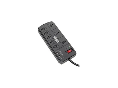TRIPP LITE TLP88USBB 8.0 Feet 8 Outlets 1200 Joules Surge Protector - Image 1 of 4
