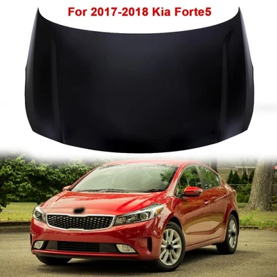 For Kia Forte5 2017 2018 Sedan Hatchback Hood Panel Steel Primed Black Foto 1 de 4