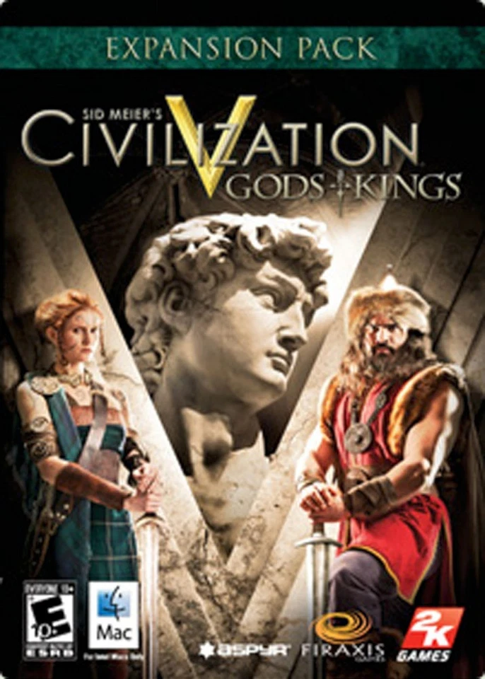 SEALED NEW Sid Meier's Civilization V GODS & KINGS for MAC Game Expansion Pack 5 - Image 1 of 1