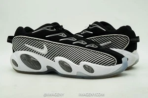 NIKE NOCTA GLIDE USED SIZE 9 DRAKE BLACK WHITE CLEAR OVO DM0879 001 - Picture 1 of 7