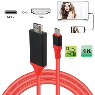 USB Type C to HDMI 1080P HDTV Cable Adapter For Android LG Samsung Xiaomi Vivo - Image 1 of 4