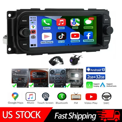 FOR 2004 2005 DODGE RAM 1500 2500 2500 ANDROID NAVI CARPLAY CAR STEREO RADIO GPS - Изображение 1 из 4