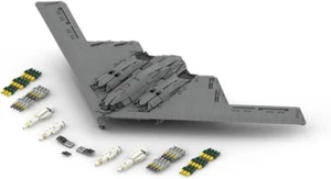 LEGO B-2 BOMBER - w/ instructions and weapons (reobrix) - Picture 1 of 9