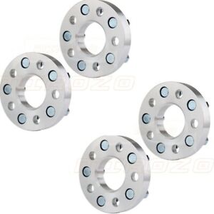 4X 1" 5x4.5 12x1.5 Adapter For Cadillac Catera Jeep Cherokee Wheels Spacers