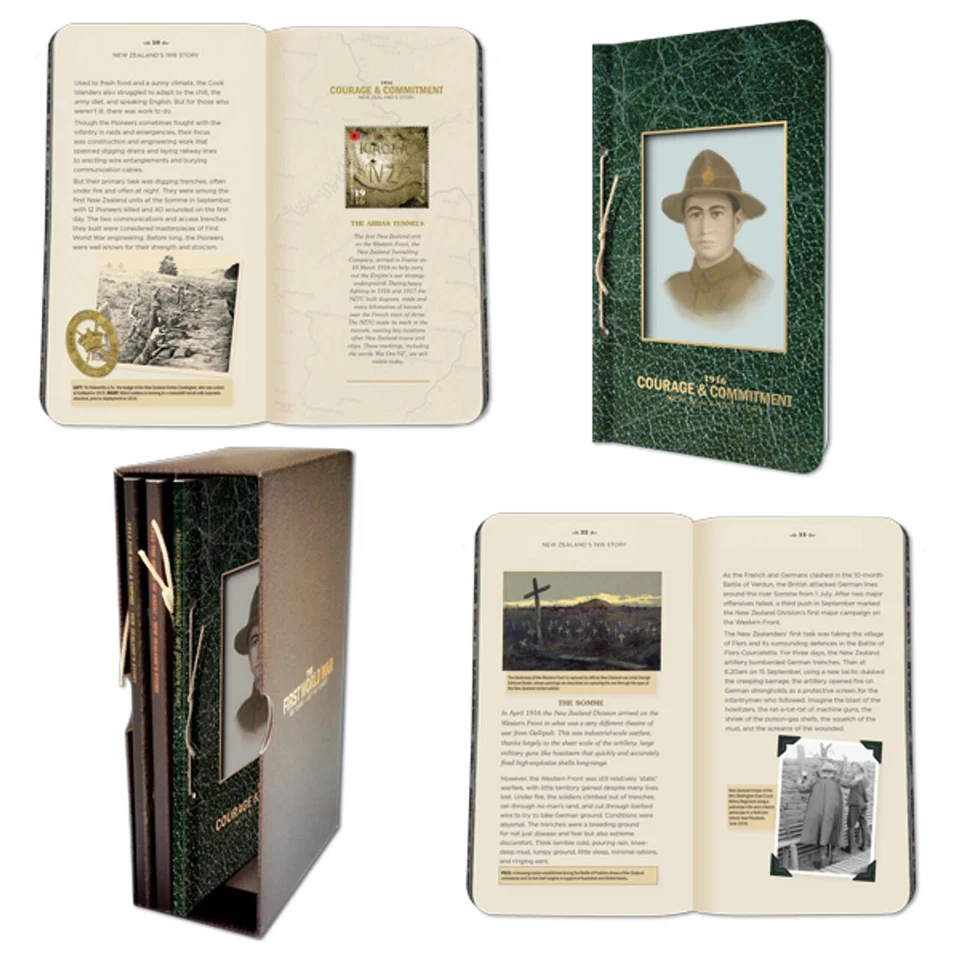 Nueva Zelanda 2016 1916 Coraje y Compromiso Miniatura Hoja Folleto Foto 1 de 1