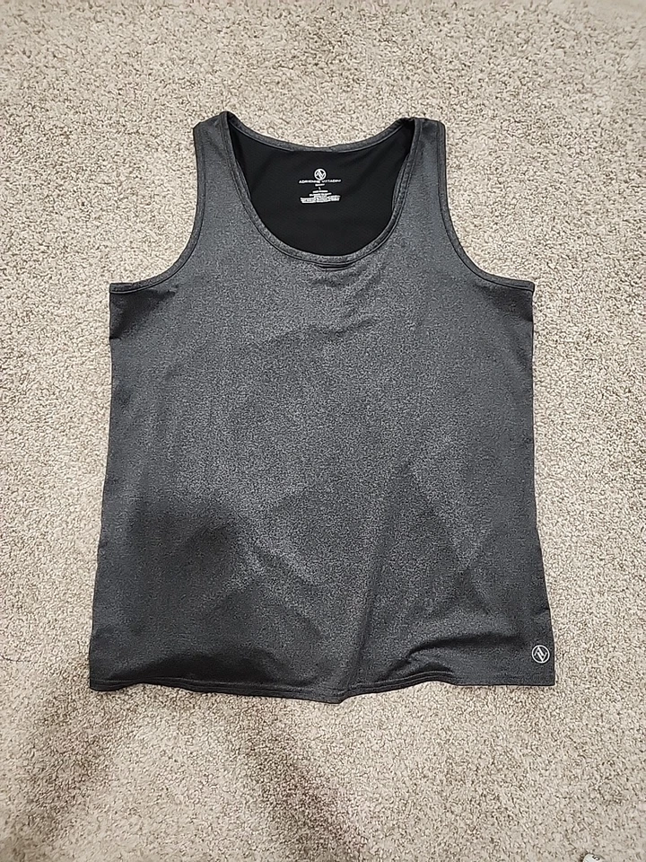 Adrienne Vittadini Large Gray And Black Sport Tank - Image 1 of 4
